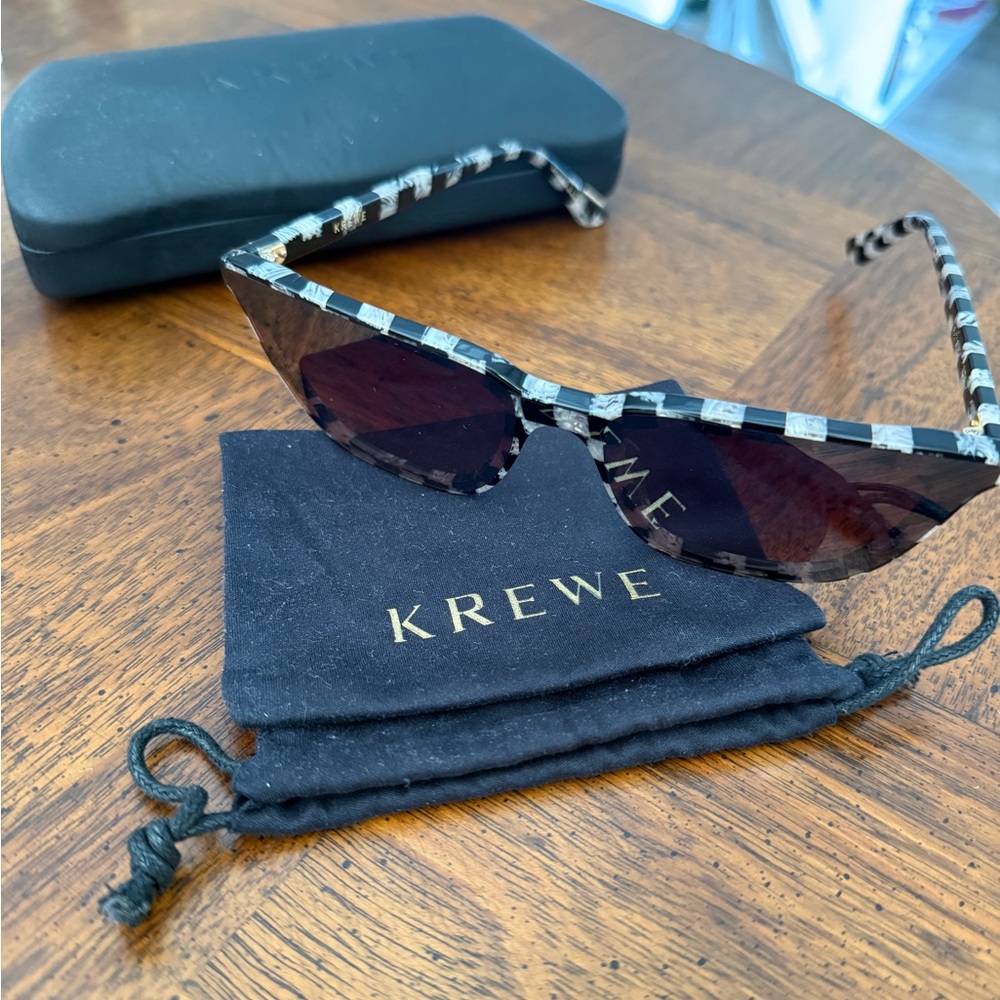 KREWE Bowery Sunglasses - Checkered